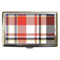 Plaid Mosaic Pixel Seamless Pattern Cigarette Money Case by Wegoenart