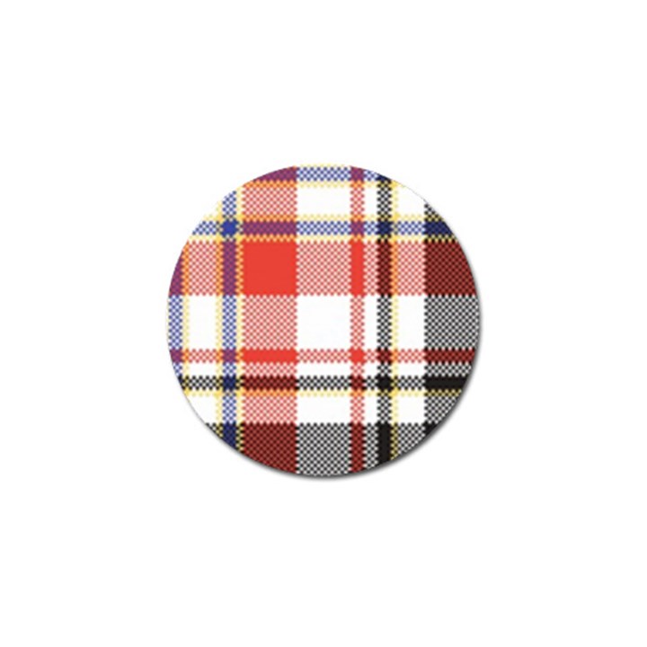 Plaid Mosaic Pixel Seamless Pattern Golf Ball Marker (10 pack)