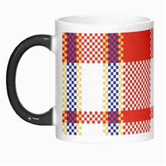 Plaid Mosaic Pixel Seamless Pattern Morph Mugs by Wegoenart