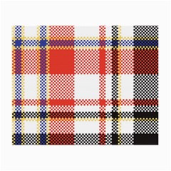 Plaid Mosaic Pixel Seamless Pattern Small Glasses Cloth (2 Sides) by Wegoenart