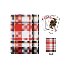 Plaid Mosaic Pixel Seamless Pattern Playing Cards Single Design (mini) by Wegoenart