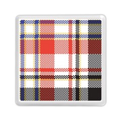 Plaid Mosaic Pixel Seamless Pattern Memory Card Reader (square) by Wegoenart