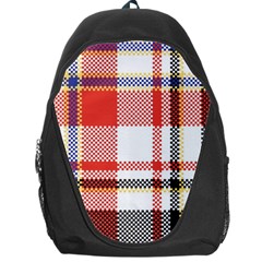 Plaid Mosaic Pixel Seamless Pattern Backpack Bag by Wegoenart