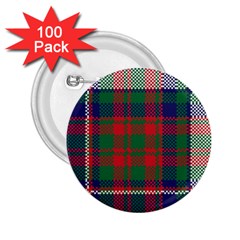 British Tartan Check Plaid Seamless Pattern 2 25  Buttons (100 Pack)  by Wegoenart