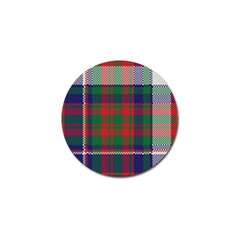 British Tartan Check Plaid Seamless Pattern Golf Ball Marker by Wegoenart