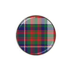 British Tartan Check Plaid Seamless Pattern Hat Clip Ball Marker by Wegoenart