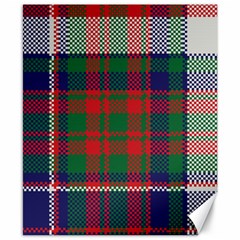 British Tartan Check Plaid Seamless Pattern Canvas 8  X 10  by Wegoenart