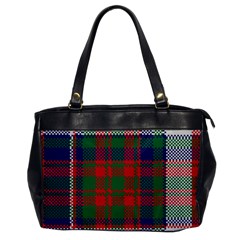 British Tartan Check Plaid Seamless Pattern Oversize Office Handbag by Wegoenart