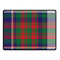 British Tartan Check Plaid Seamless Pattern Fleece Blanket (small) by Wegoenart