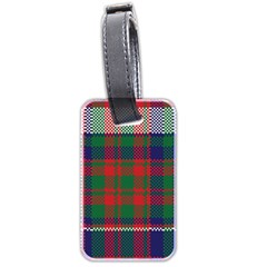 British Tartan Check Plaid Seamless Pattern Luggage Tag (two Sides) by Wegoenart