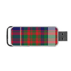 British Tartan Check Plaid Seamless Pattern Portable Usb Flash (one Side) by Wegoenart