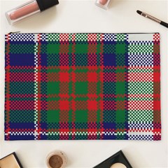 British Tartan Check Plaid Seamless Pattern Cosmetic Bag (xxl) by Wegoenart