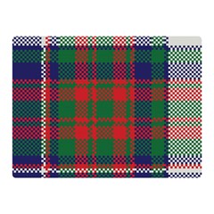 British Tartan Check Plaid Seamless Pattern Double Sided Flano Blanket (mini)  by Wegoenart