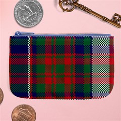 British Tartan Check Plaid Seamless Pattern Large Coin Purse by Wegoenart