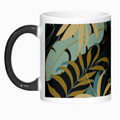 Fashionable Seamless Tropical Pattern With Bright Red Blue Plants Leaves Morph Mugs by Wegoenart