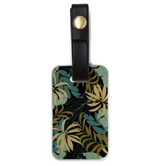 Fashionable Seamless Tropical Pattern With Bright Red Blue Plants Leaves Luggage Tag (one Side) by Wegoenart