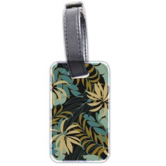 Fashionable Seamless Tropical Pattern With Bright Red Blue Plants Leaves Luggage Tag (two Sides) by Wegoenart