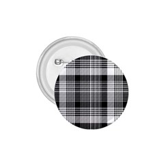 Black White Plaid Checked Seamless Pattern 1.75  Buttons