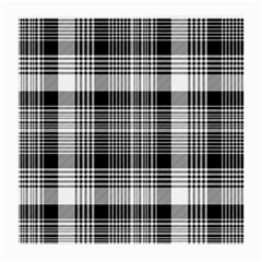 Black White Plaid Checked Seamless Pattern Medium Glasses Cloth