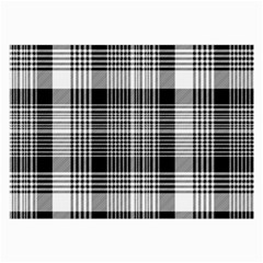 Black White Plaid Checked Seamless Pattern Large Glasses Cloth