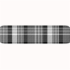 Black White Plaid Checked Seamless Pattern Large Bar Mats