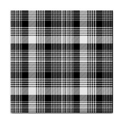 Black White Plaid Checked Seamless Pattern Face Towel