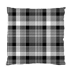 Black White Plaid Checked Seamless Pattern Standard Cushion Case (Two Sides)