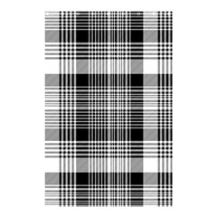 Black White Plaid Checked Seamless Pattern Shower Curtain 48  x 72  (Small) 