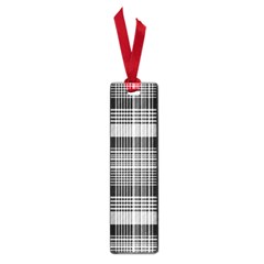 Black White Plaid Checked Seamless Pattern Small Book Marks