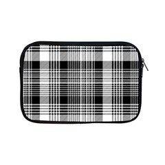 Black White Plaid Checked Seamless Pattern Apple iPad Mini Zipper Cases