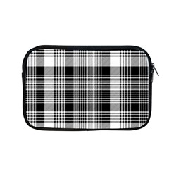 Black White Plaid Checked Seamless Pattern Apple MacBook Pro 13  Zipper Case