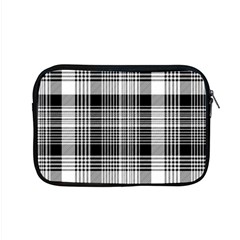 Black White Plaid Checked Seamless Pattern Apple MacBook Pro 15  Zipper Case