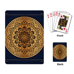 Luxury Mandala Background With Golden Arabesque Pattern Arabic Islamic East Style Premium Vector Playing Cards Single Design (rectangle) by Wegoenart