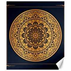 Luxury Mandala Background With Golden Arabesque Pattern Arabic Islamic East Style Premium Vector Canvas 20  X 24  by Wegoenart