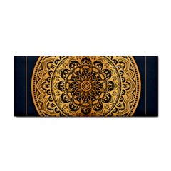 Luxury Mandala Background With Golden Arabesque Pattern Arabic Islamic East Style Premium Vector Hand Towel by Wegoenart