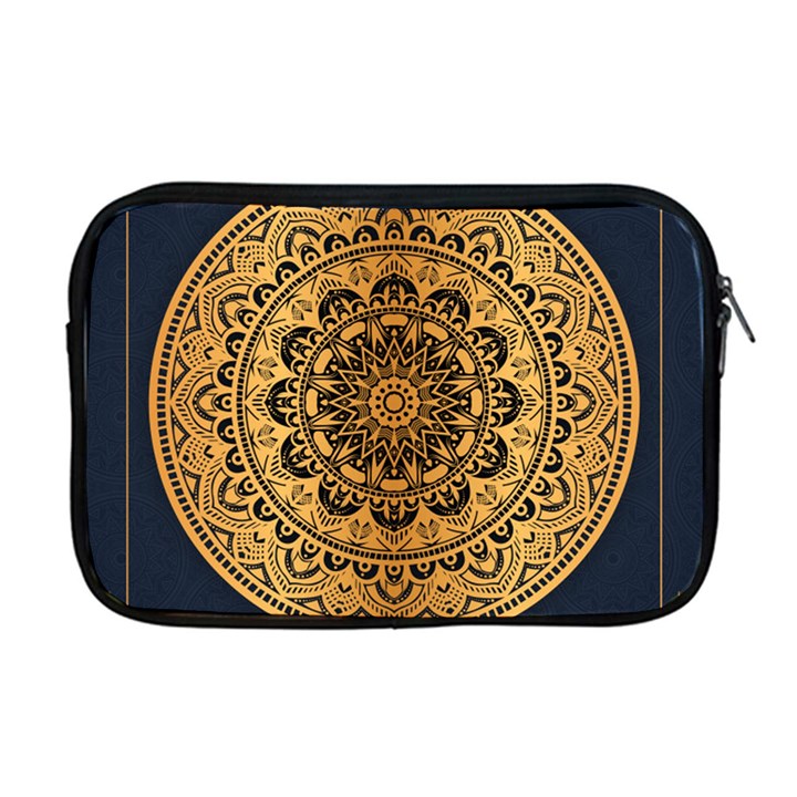 Luxury Mandala Background With Golden Arabesque Pattern Arabic Islamic East Style Premium Vector Apple MacBook Pro 17  Zipper Case