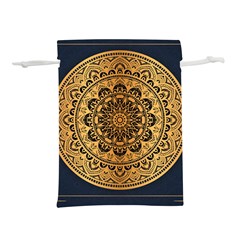 Luxury Mandala Background With Golden Arabesque Pattern Arabic Islamic East Style Premium Vector Lightweight Drawstring Pouch (l) by Wegoenart