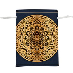 Luxury Mandala Background With Golden Arabesque Pattern Arabic Islamic East Style Premium Vector  Lightweight Drawstring Pouch (xl) by Wegoenart