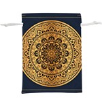 Luxury Mandala Background With Golden Arabesque Pattern Arabic Islamic East Style Premium Vector  Lightweight Drawstring Pouch (XL) Front