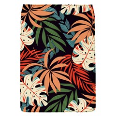 Fashionable Seamless Tropical Pattern With Bright Pink Yellow Plants Leaves Removable Flap Cover (s) by Wegoenart