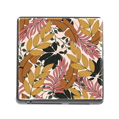 Fashionable Seamless Tropical Pattern With Bright Pink Green Flowers Memory Card Reader (square 5 Slot) by Wegoenart