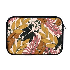 Fashionable Seamless Tropical Pattern With Bright Pink Green Flowers Apple Macbook Pro 17  Zipper Case by Wegoenart