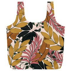 Fashionable Seamless Tropical Pattern With Bright Pink Green Flowers Full Print Recycle Bag (xxxl)