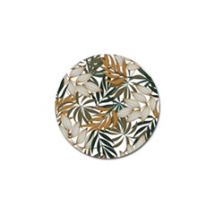 Trendy Seamless Tropical Pattern With Bright White Yellow Flowers Golf Ball Marker by Wegoenart