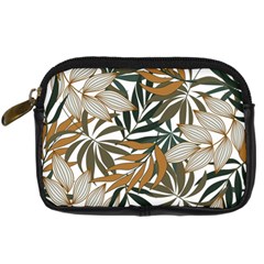 Trendy Seamless Tropical Pattern With Bright White Yellow Flowers Digital Camera Leather Case by Wegoenart