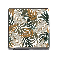 Trendy Seamless Tropical Pattern With Bright White Yellow Flowers Memory Card Reader (square 5 Slot) by Wegoenart