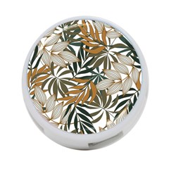 Trendy Seamless Tropical Pattern With Bright White Yellow Flowers 4-port Usb Hub (one Side) by Wegoenart