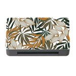 Trendy Seamless Tropical Pattern With Bright White Yellow Flowers Memory Card Reader with CF Front