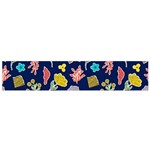 Pattern With Paper Flowers Small Flano Scarf Front