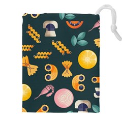 Italian Food Seamless Pattern Drawstring Pouch (5xl)